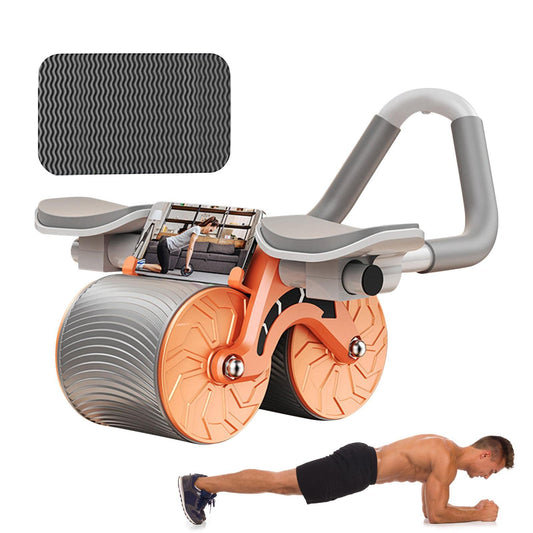 Automatic Ab Roller Wheel with Arm support & Mobile Stand and Timer