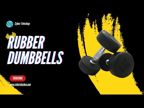 Zee Max Rubber Dumbbells 8kg pair ( 8kg+8kg )