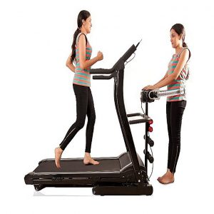 Motorized Treadmill WH 6008D Black massager 3.0 HP